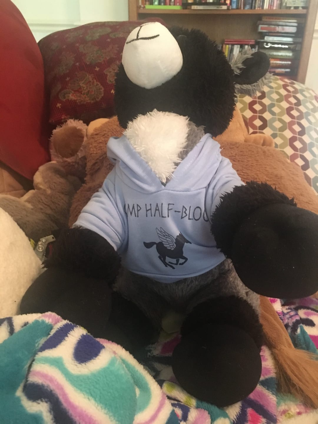 Customer photo review of CUSTOM Plushie HOODIE | Fits BAB and 14 to 16 Inch Stuffed Animals | Teddy Bear Outfit | Plushie Clothing