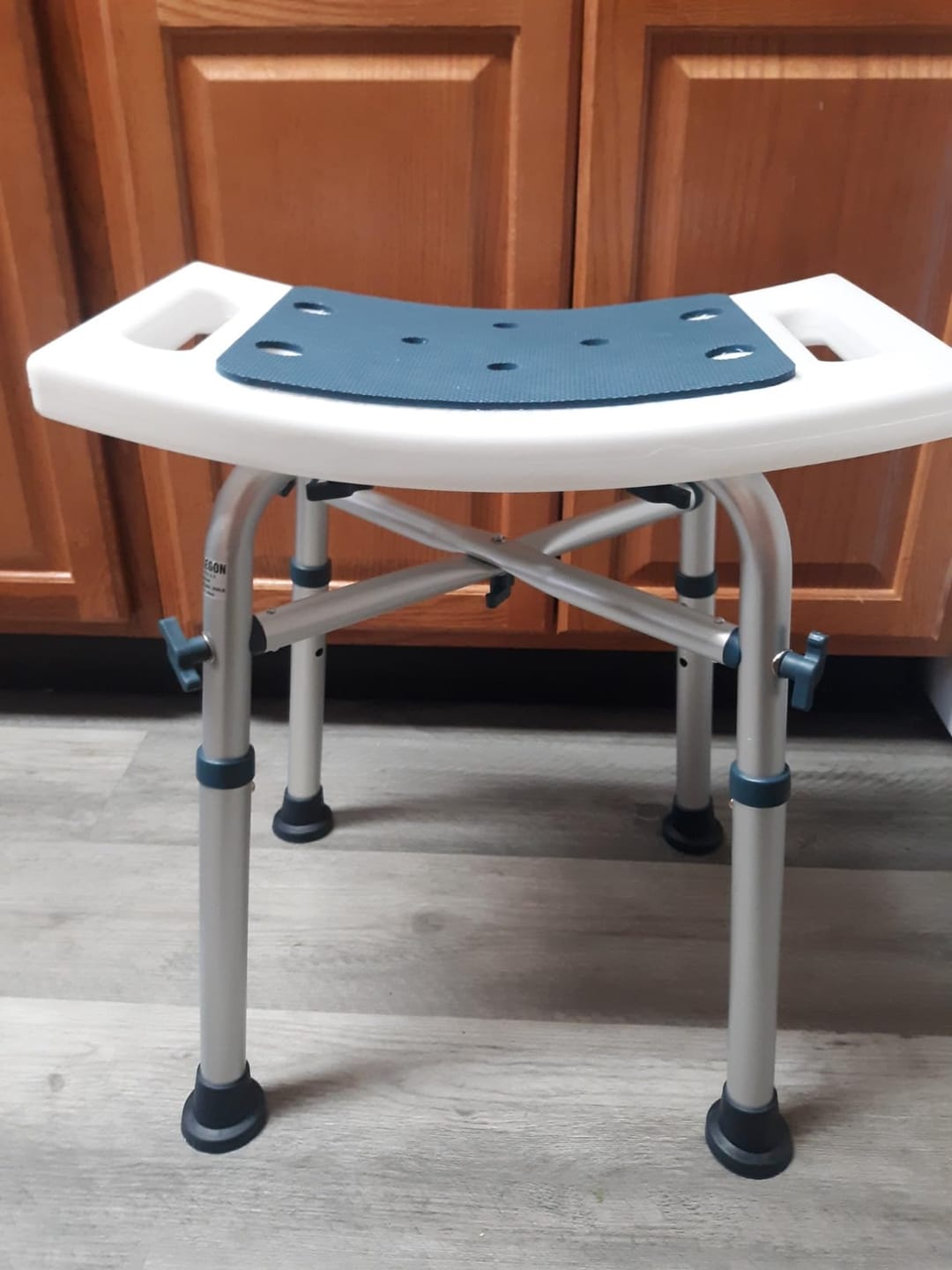 Customer photo review of Shower Chair for Adults Sitting (350lb)