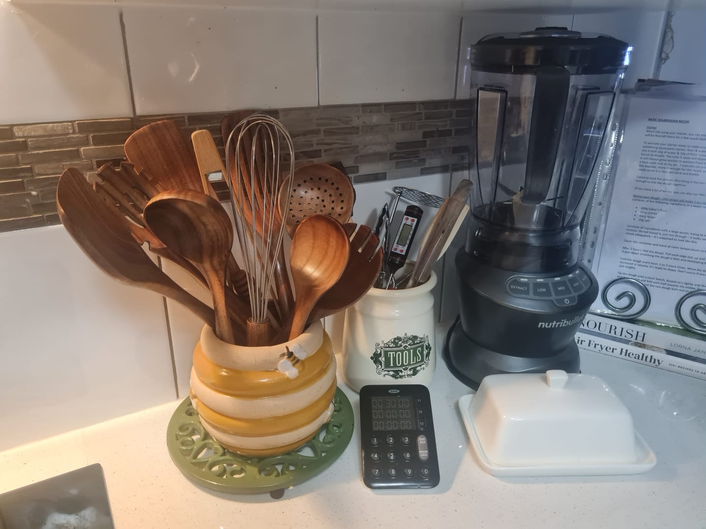 Customer photo review of 10 Piece Teak Wooden Utensil Set
