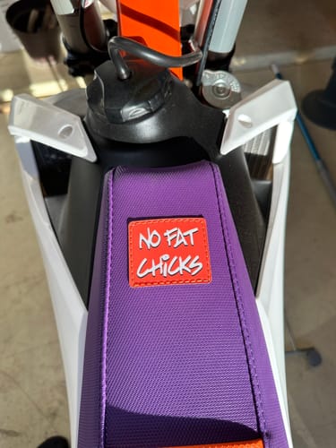 Customer photo review of Custom Seat Cover: 2016-2018 125/150 SX