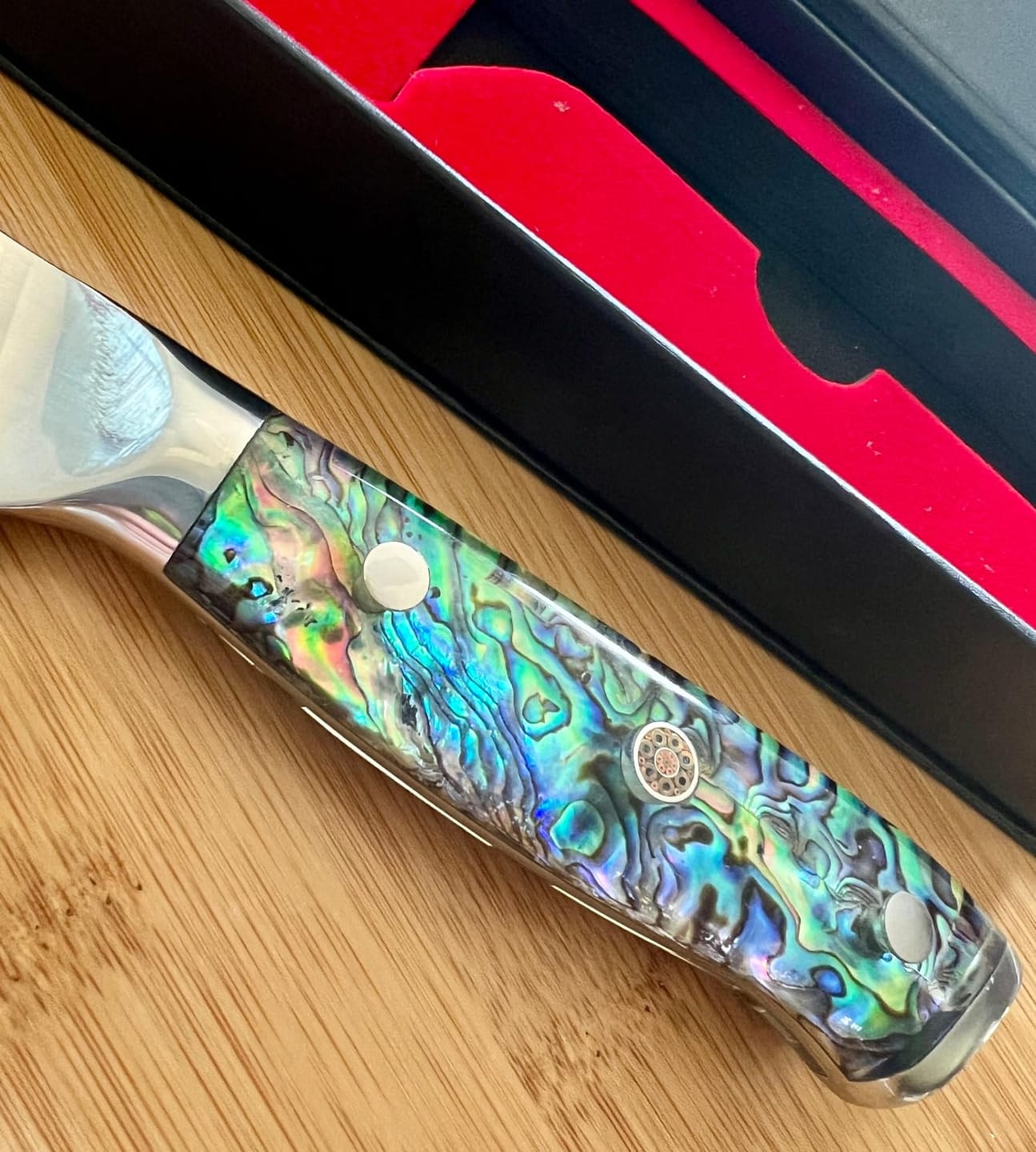 Customer photo review of Topo Handmade Chef Knife