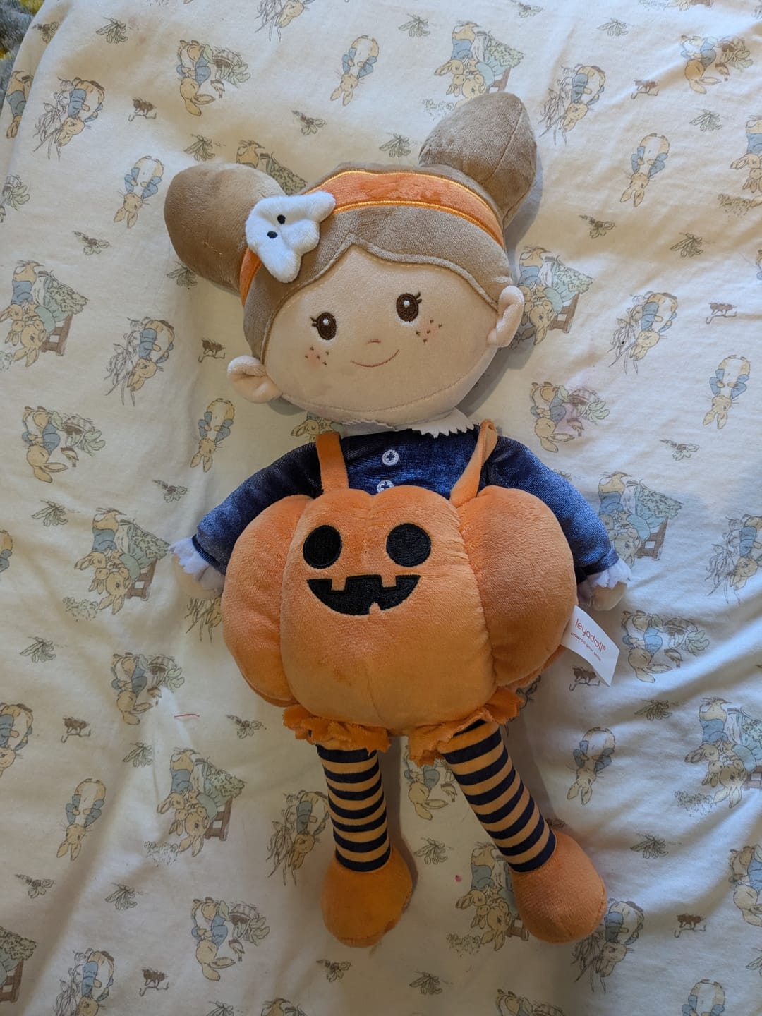 Customer photo review of Personalized Pumpkin Girl (2 Skin Tones) - Halloween Special
