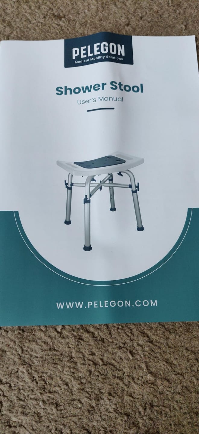 Customer photo review of Shower Chair for Adults Sitting (350lb)