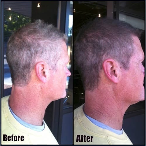 Customer photo review of SPARTAN™ - Instant Hair Dye Shampoo