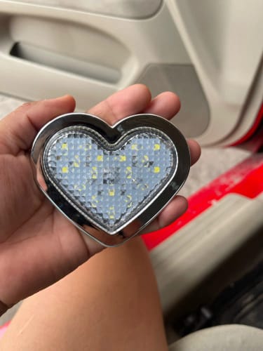 Customer photo review of Clear LED Heart Shape Side Marker Indicators (Pair)