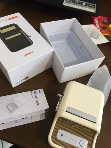 Customer photo review of B21 Bluetooth Thermal Label Printer, Efficient for Home, Office, Business