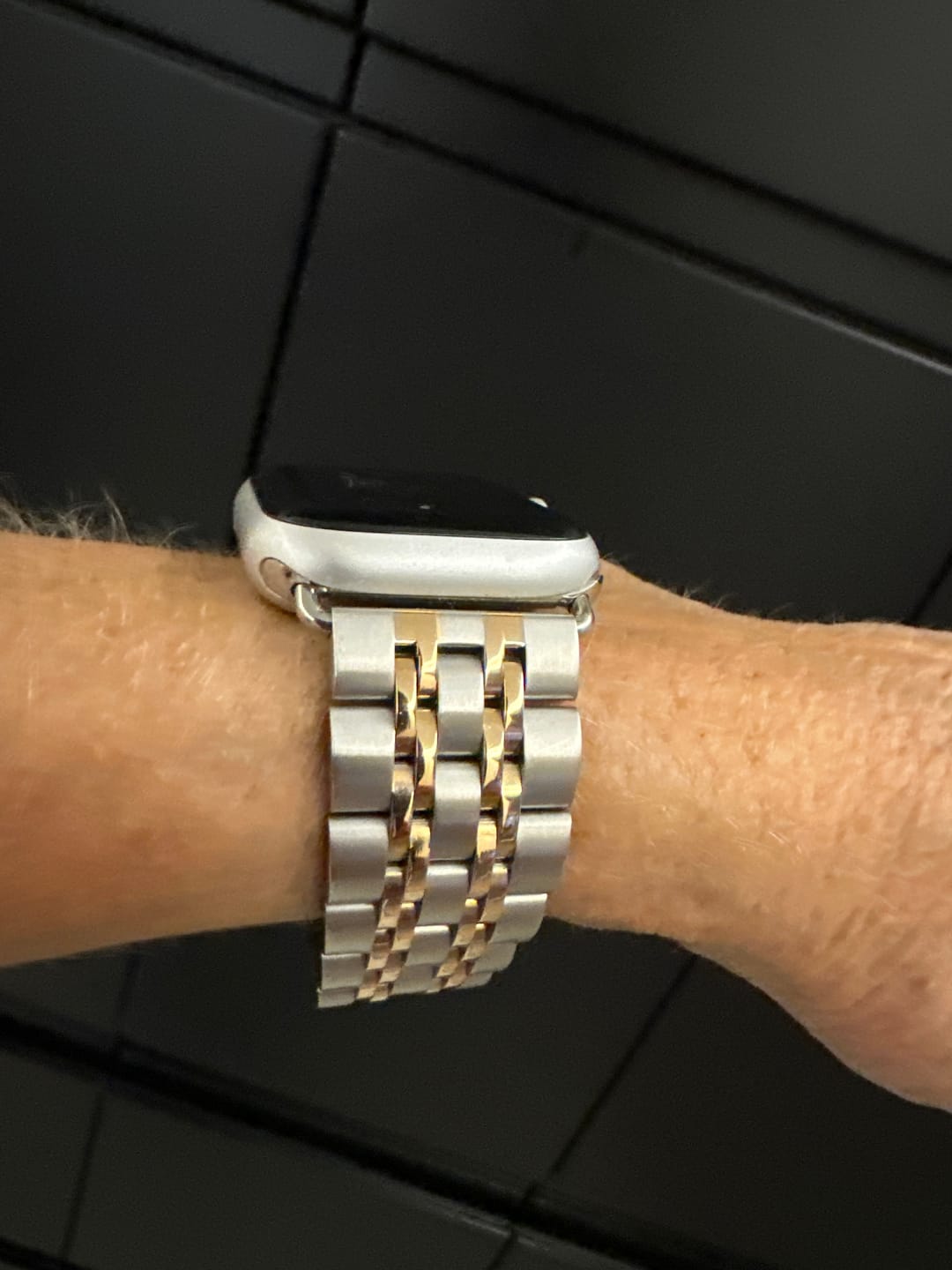 Customer photo review of Themis Stainless Band