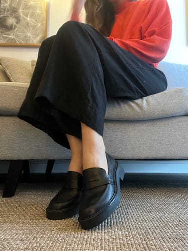 Customer photo review of Mocassim Flag CBK Couro Preto