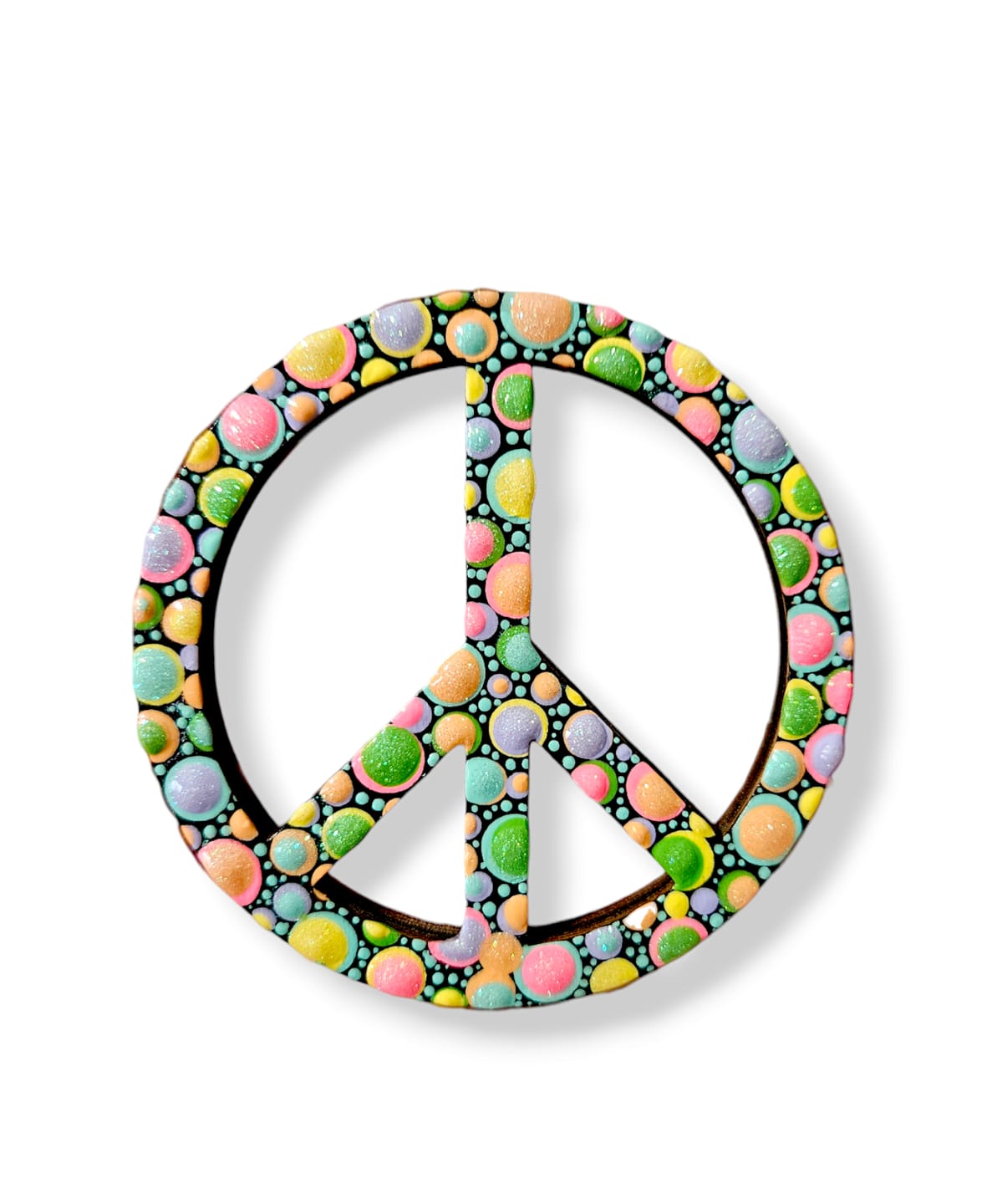 Customer photo review of Unfinished Wood Peace Sign Symbol Shape - Craft - up to 24" DIY