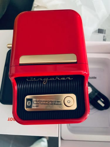 Customer photo review of B21 Bluetooth Thermal Label Printer, Efficient for Home, Office, Business