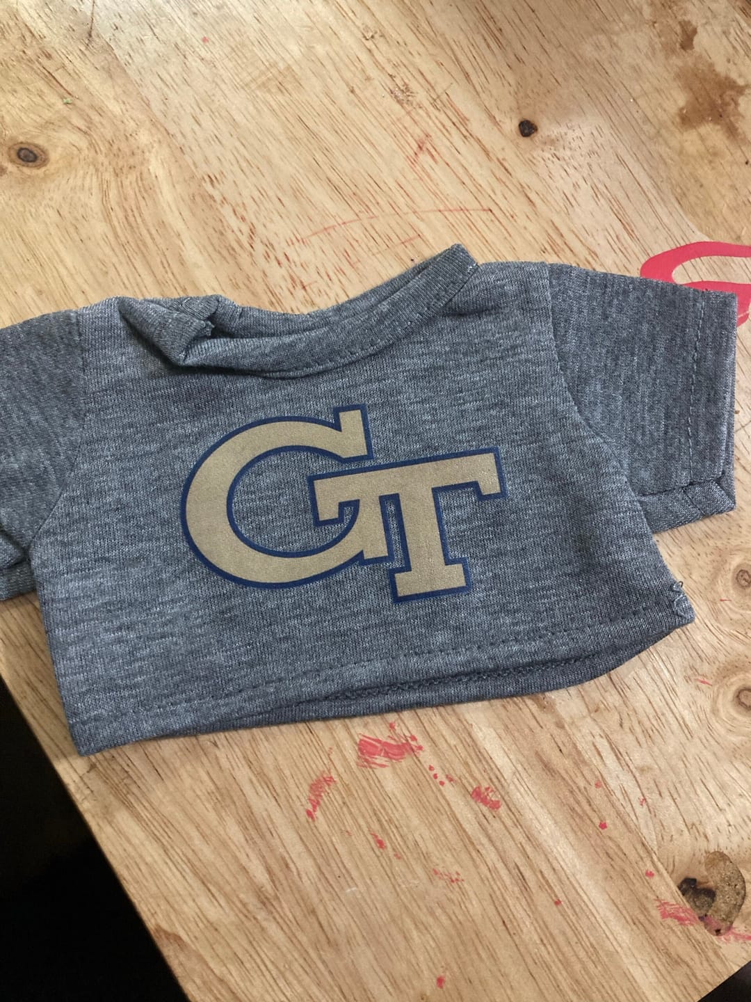 Customer photo review of CUSTOM Stuffed Animal T-SHIRT, Fits 8 Inch Stuffed Animals, Personalized Photo and Text Shirt