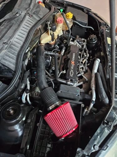 Customer photo review of 76mm High Flow Air Filter Induction