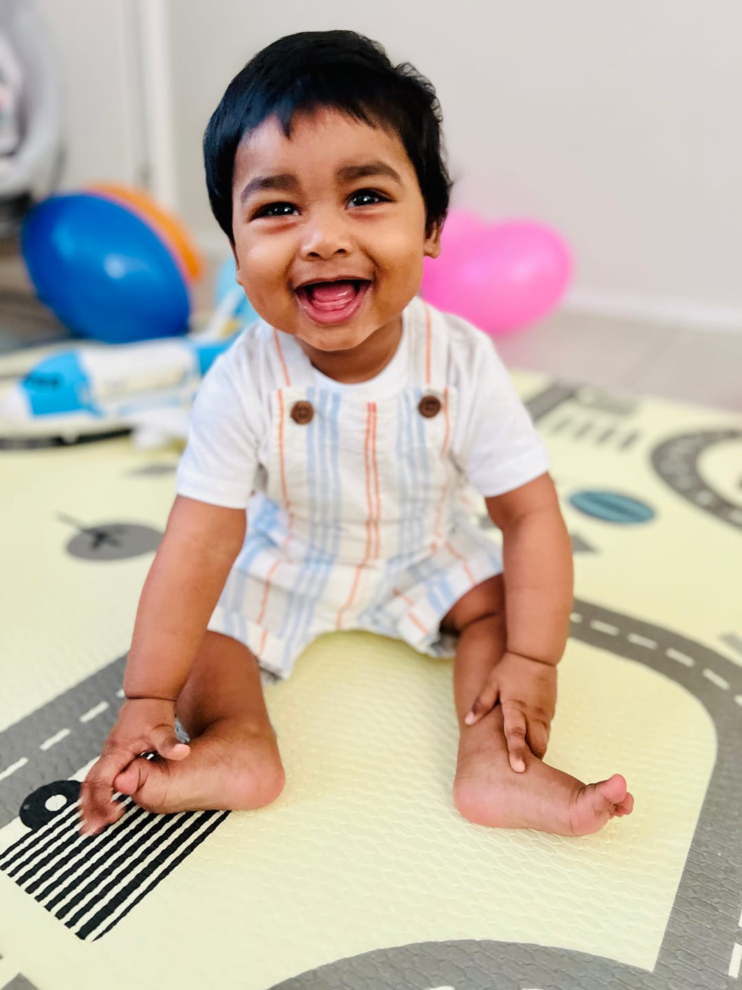 Customer photo review of Car track and Alphabet play mat
