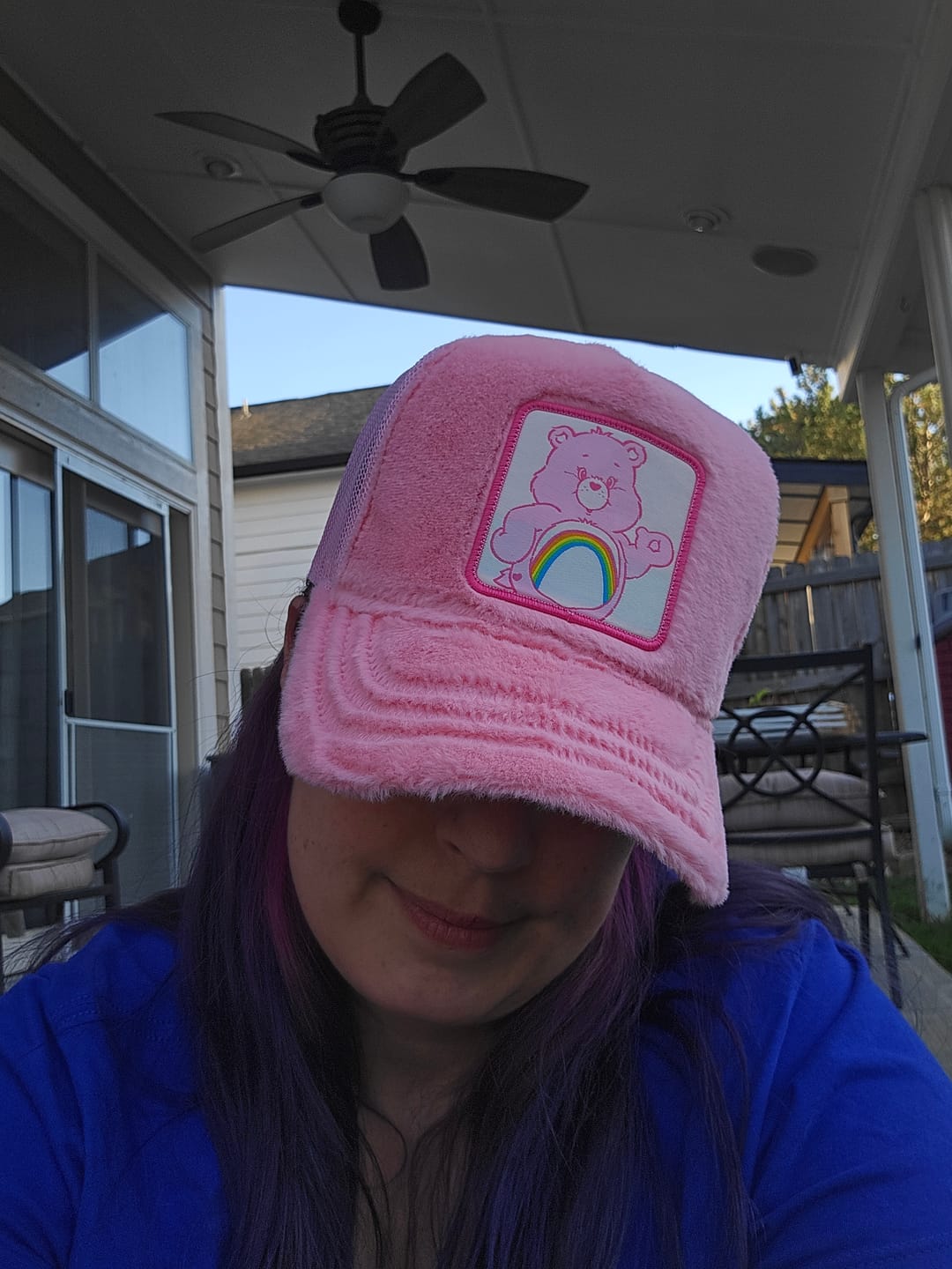 Customer photo review of OVERLORD X Care bears:  Cheer Bear Trucker Cap