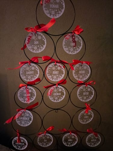 Customer photo review of Weihnachtsdeko mit Schneeflocken