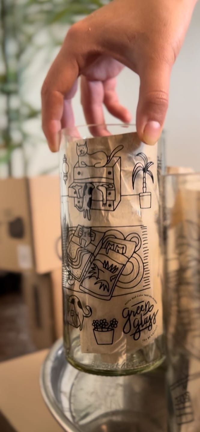 Customer photo review of Cat Lover Juego de 6 Vasos Gatunos 500ML