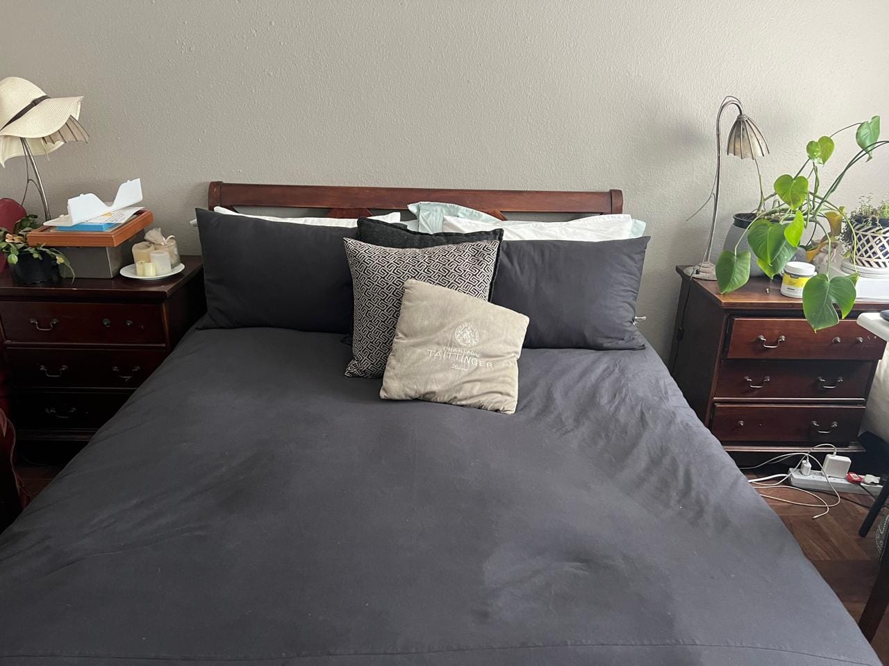 Customer photo review of Deep Charcoal Duvet Cover Set