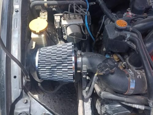 Customer photo review of 76mm High Flow Air Filter Induction