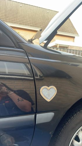 Customer photo review of Clear LED Heart Shape Side Marker Indicators (Pair)