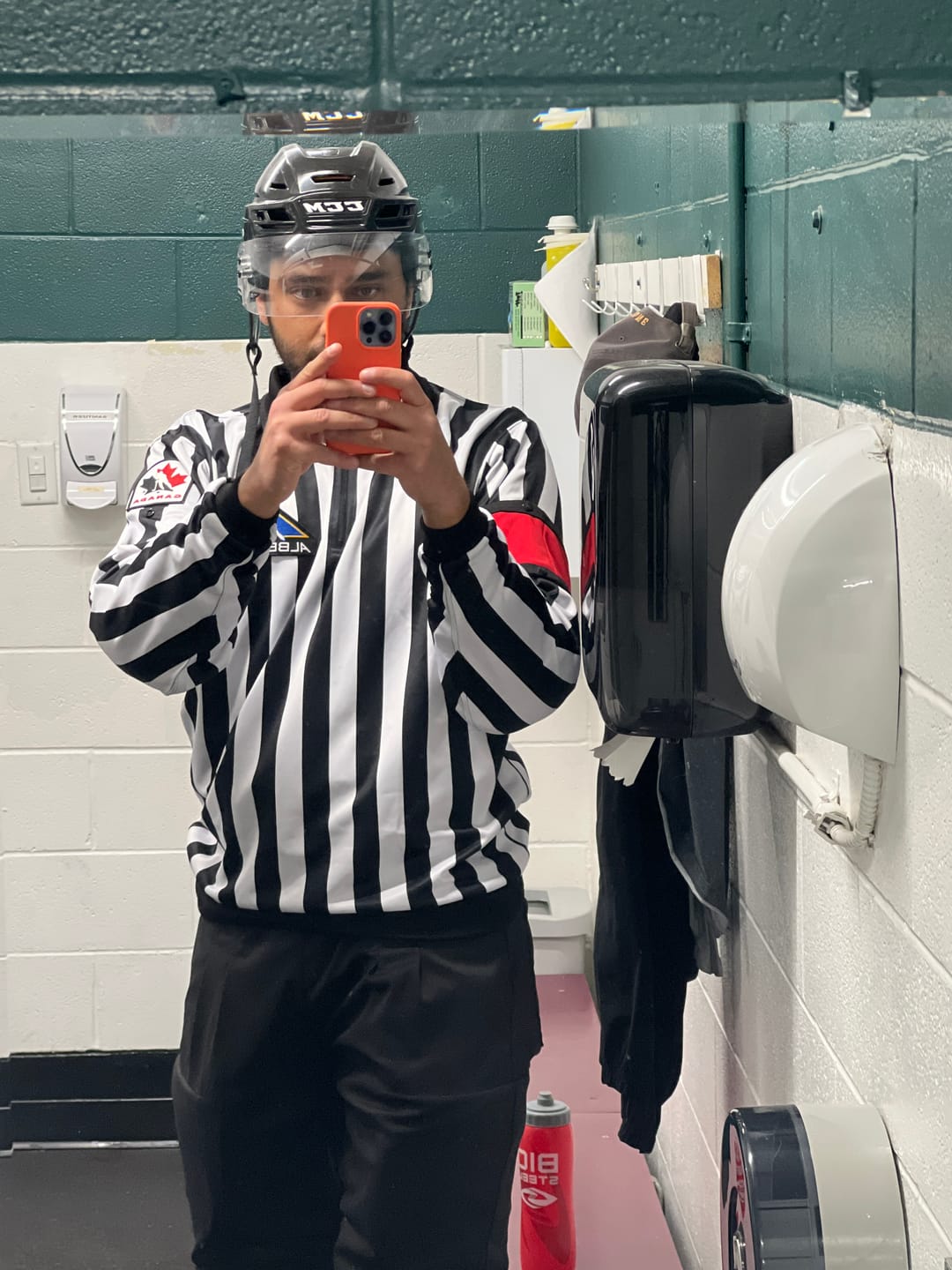 Customer photo review of ZL-PRO HOCKEY REFEREE JERSEY WITH SNAPS - LINESMAN