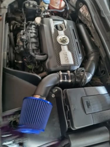 Customer photo review of 76mm High Flow Air Filter Induction