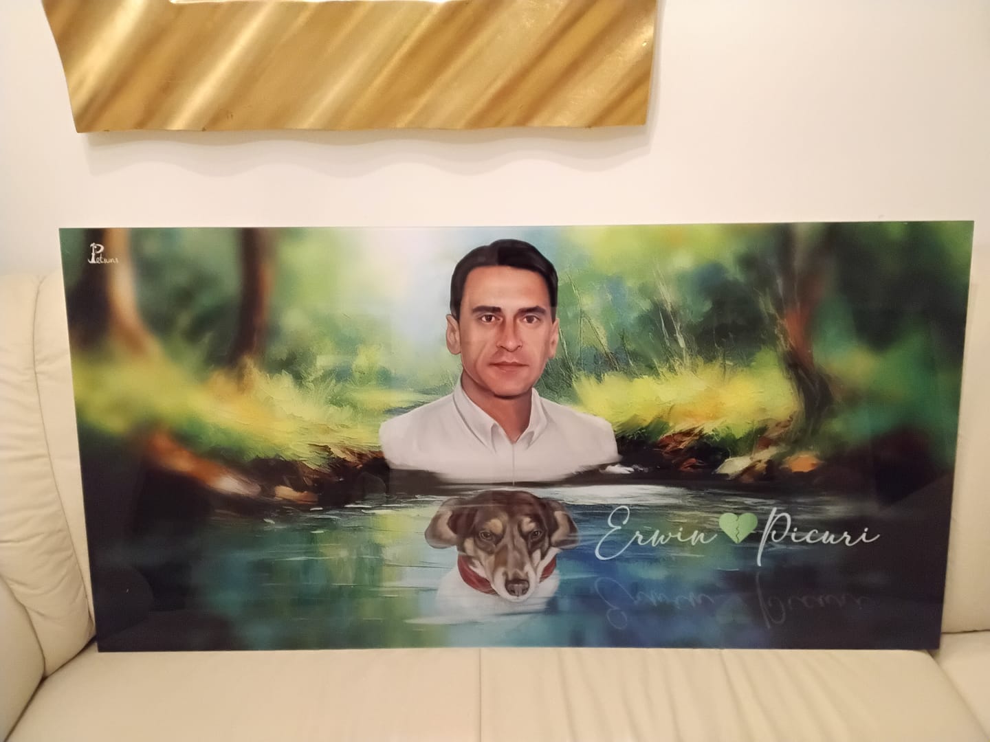 Customer photo review of Handgemaltes Haustierportrait auf Acrylglas im Double Stil