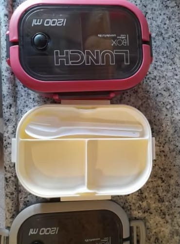 Customer photo review of קופסת אוכל 2 ב 1