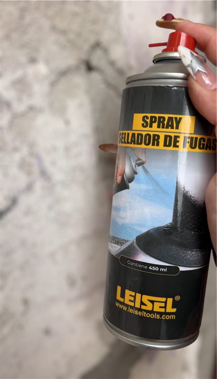 Customer photo review of Spray Sellador de Fugas Leisel 450ml