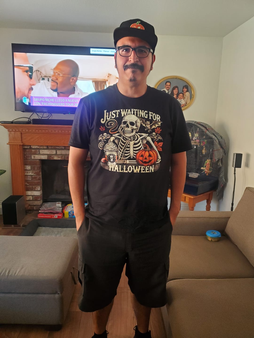 Customer photo review of Just Waiting For Halloween Fanatic T-Shirt