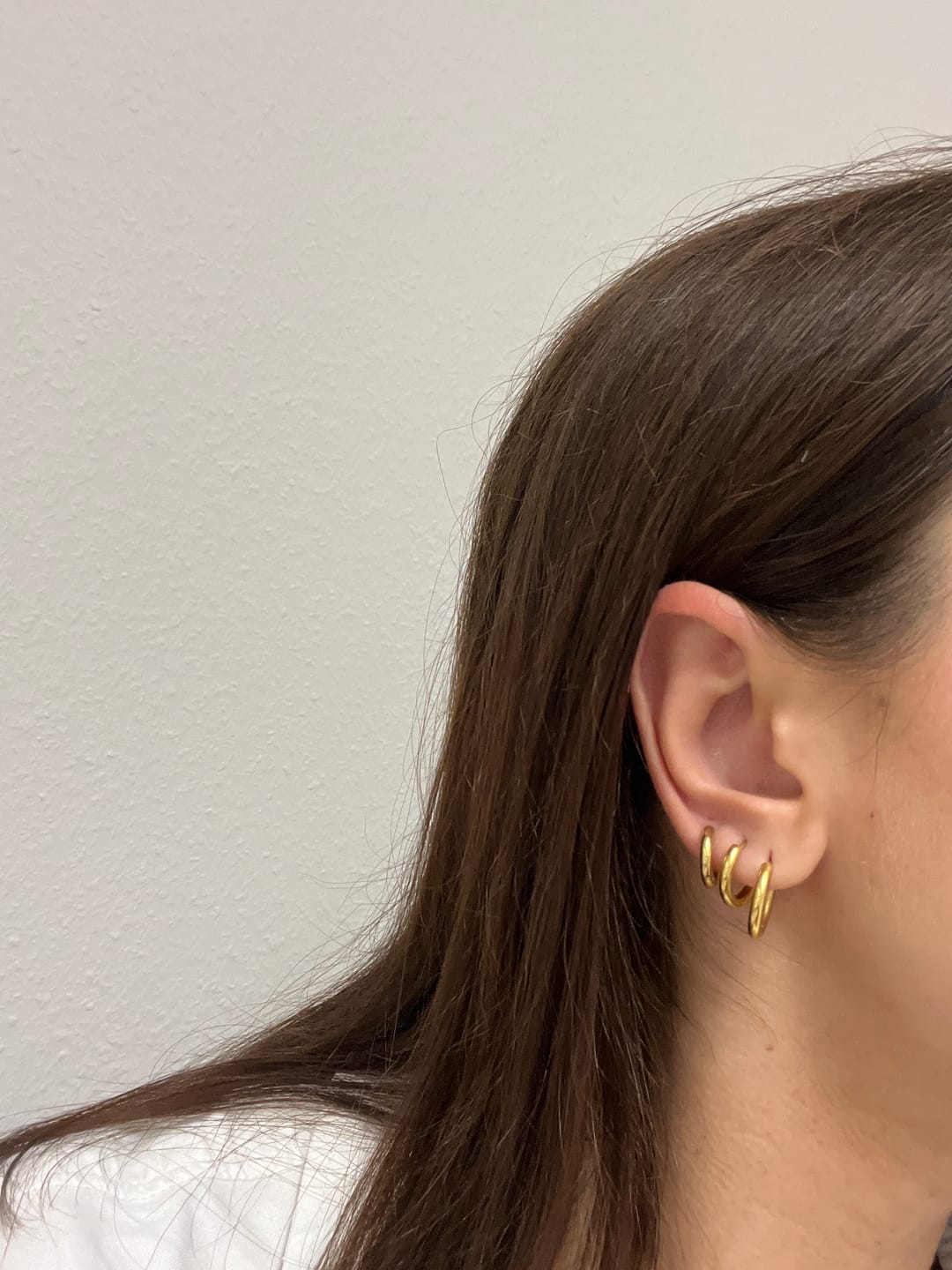 Customer photo review of Simple Set Ohrringe | 18K vergoldet