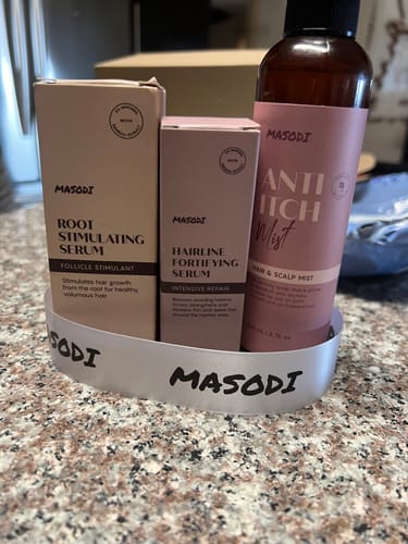 Customer photo review of Anti-Itch Tea Tree Hair & Scalp Mist (200ml)