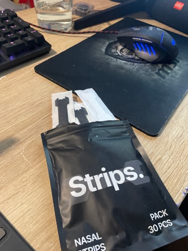 Customer photo review of Black Nasal Strips