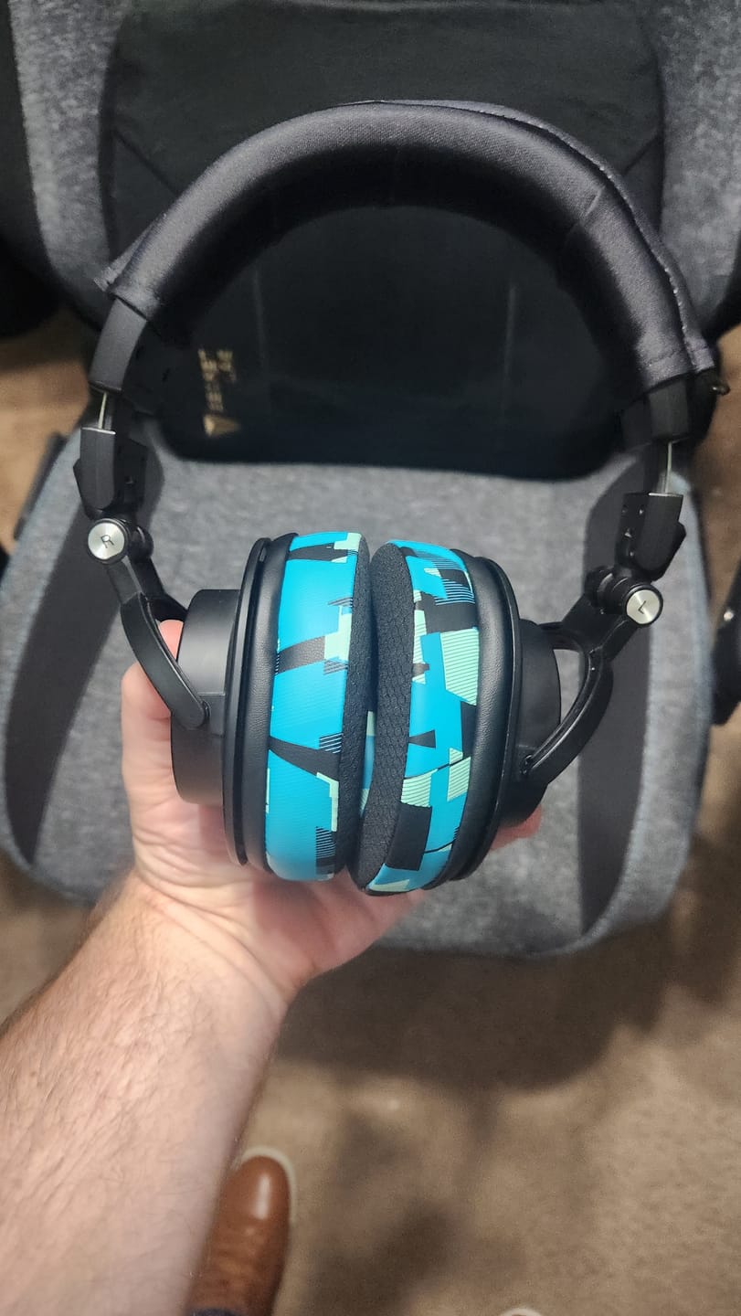 Customer photo review of WC BandZ V2 Protective Headband Cover For ATH M Series Headphones