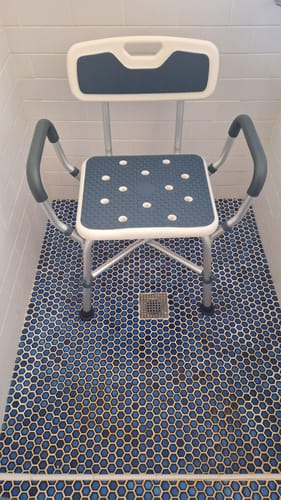 Customer photo review of Shower Chair (450lb)