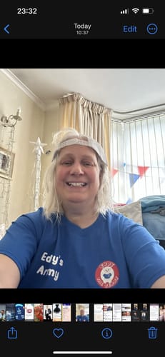 Customer photo review of Eddy's Army (Supporting Children In Hospital) T shirt