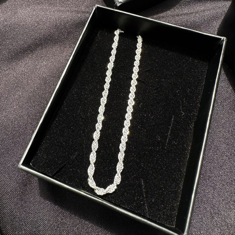 Customer photo review of Pulsera Rope de Plata ley 950 21cm