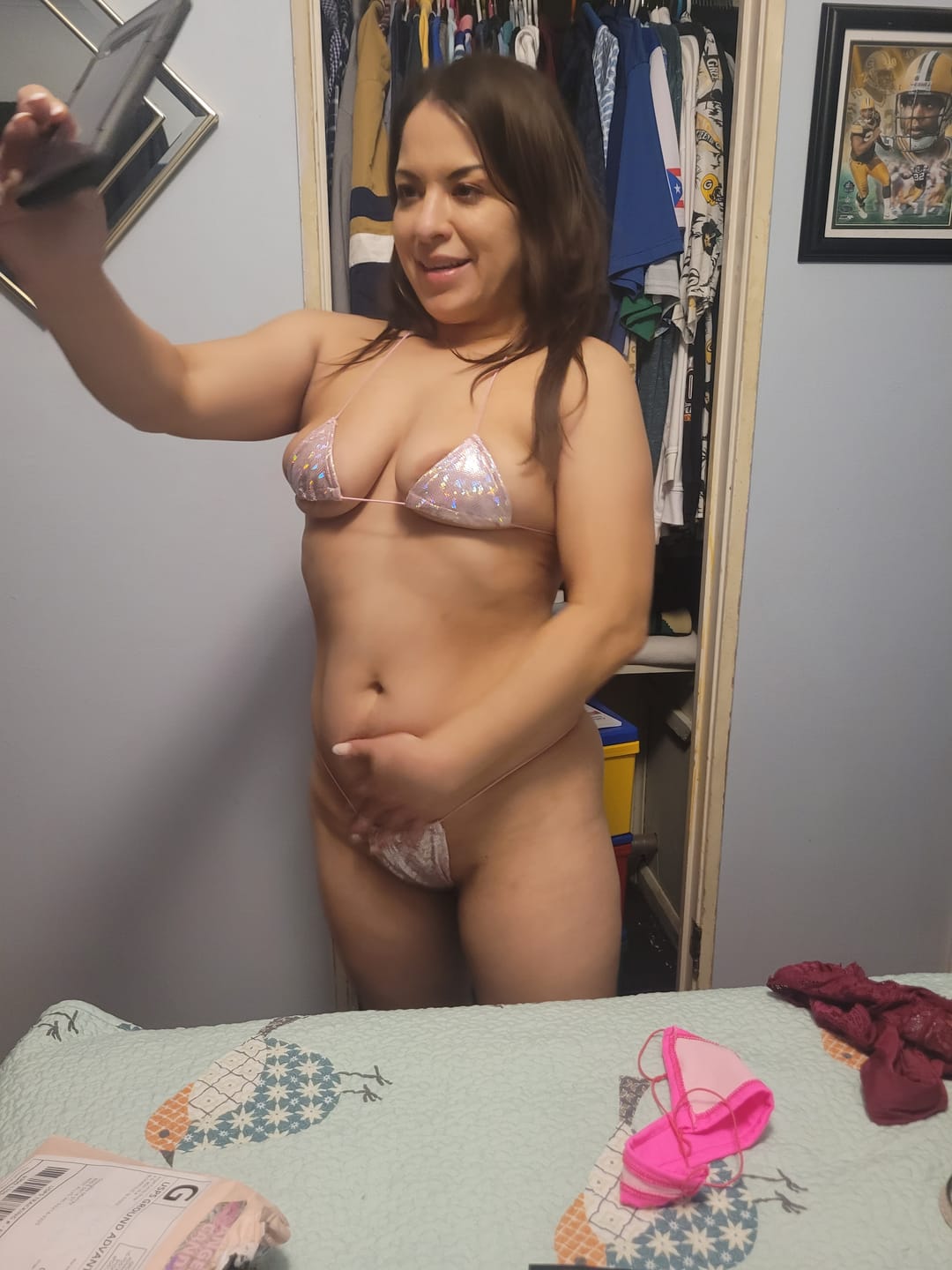 Customer photo review of ACE Tieable Microkini: Halo Baby Pink