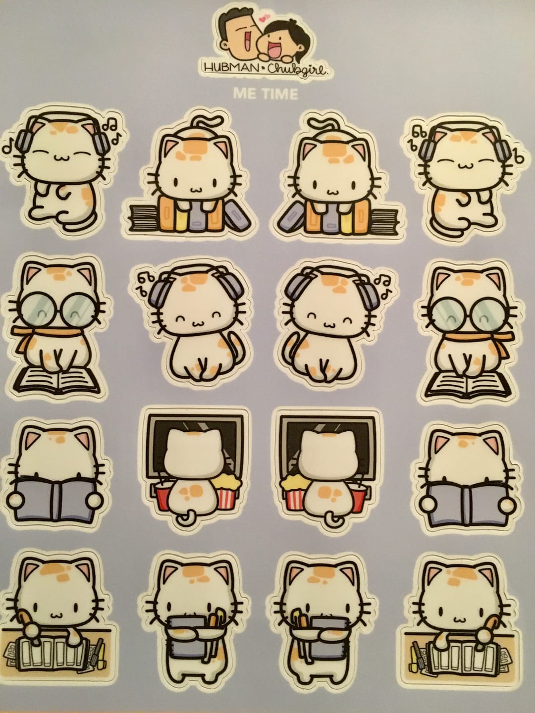 Customer photo review of Sticker Sheet - Me Time