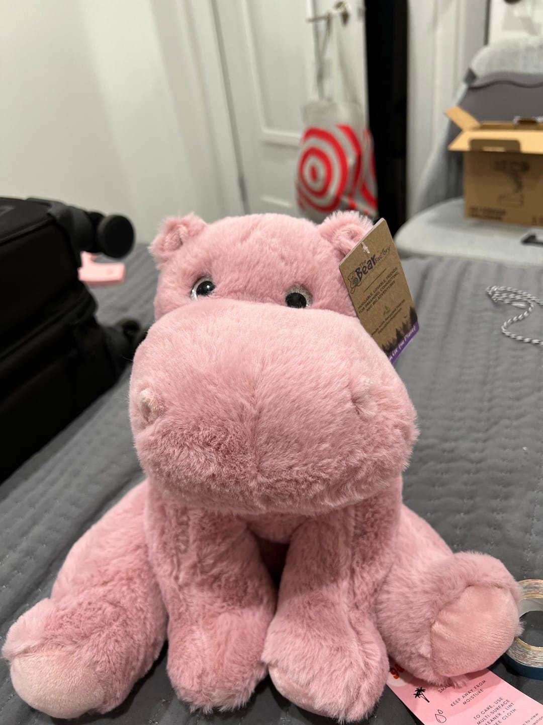 Customer photo review of WEIGHTED HIPPO Stuffed Animal, 16" Plushie, Sensory Comfort Toy, Anxiety Calming Plushie, Emotional Support Pet, Cuddly, Easter Gift