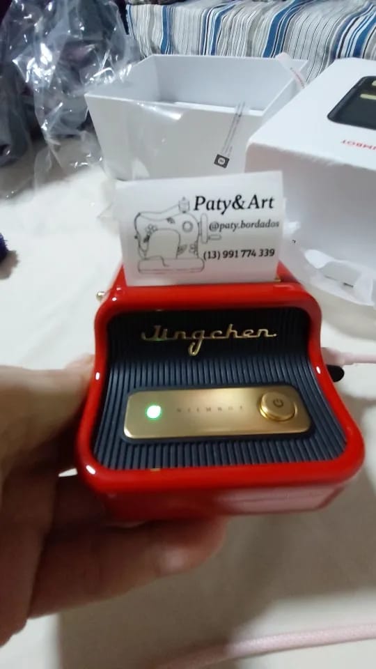 Customer photo review of B21 Bluetooth Thermal Label Printer, Efficient for Home, Office, Business