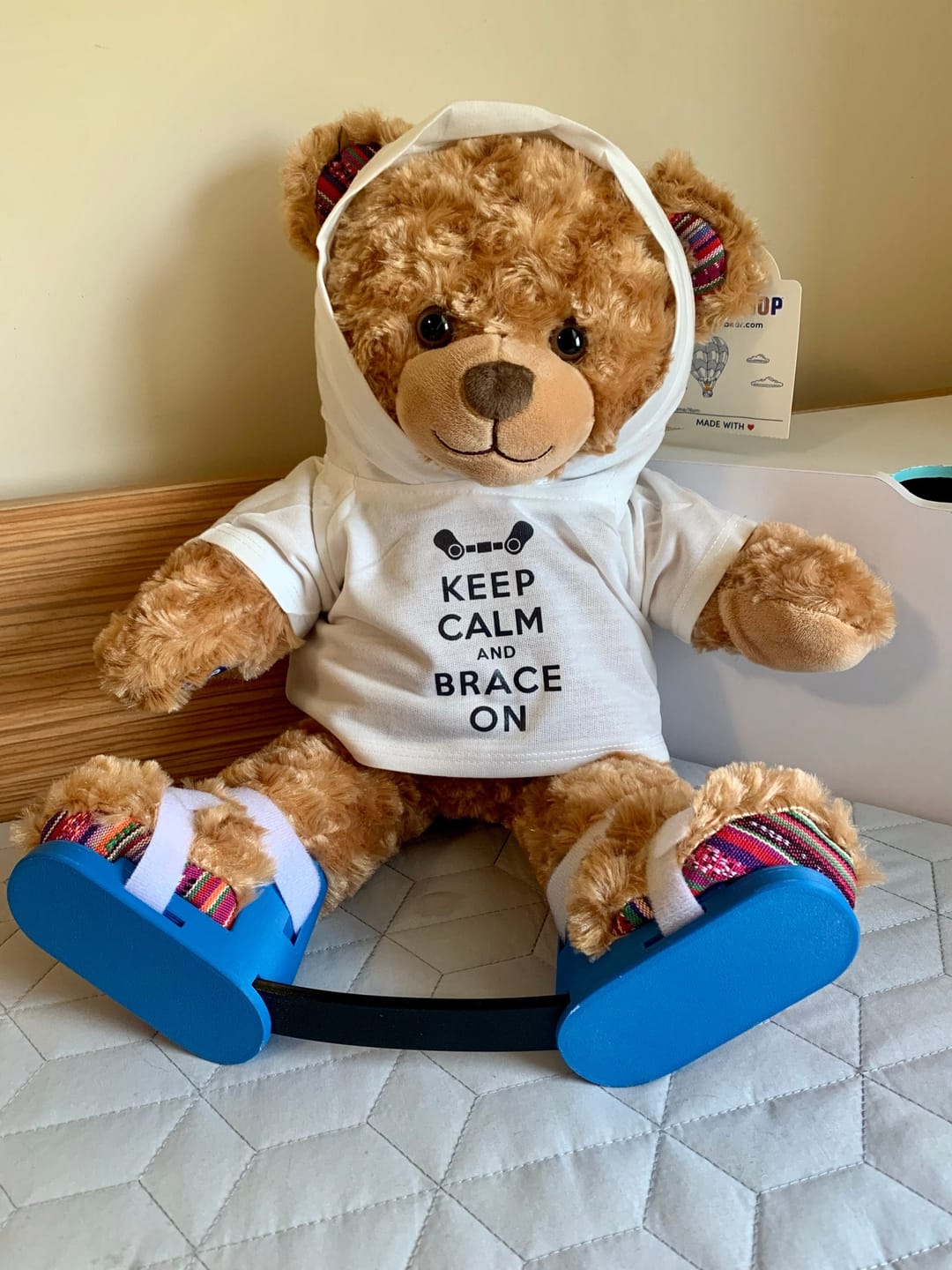 Customer photo review of CUSTOM Plushie HOODIE | Fits BAB and 14 to 16 Inch Stuffed Animals | Teddy Bear Outfit | Plushie Clothing