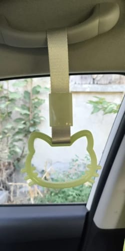 Customer photo review of Tsurikawa Train Handle Glow-in-the-dark Cat