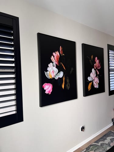 Customer photo review of Midnight Blossoms Set of 2