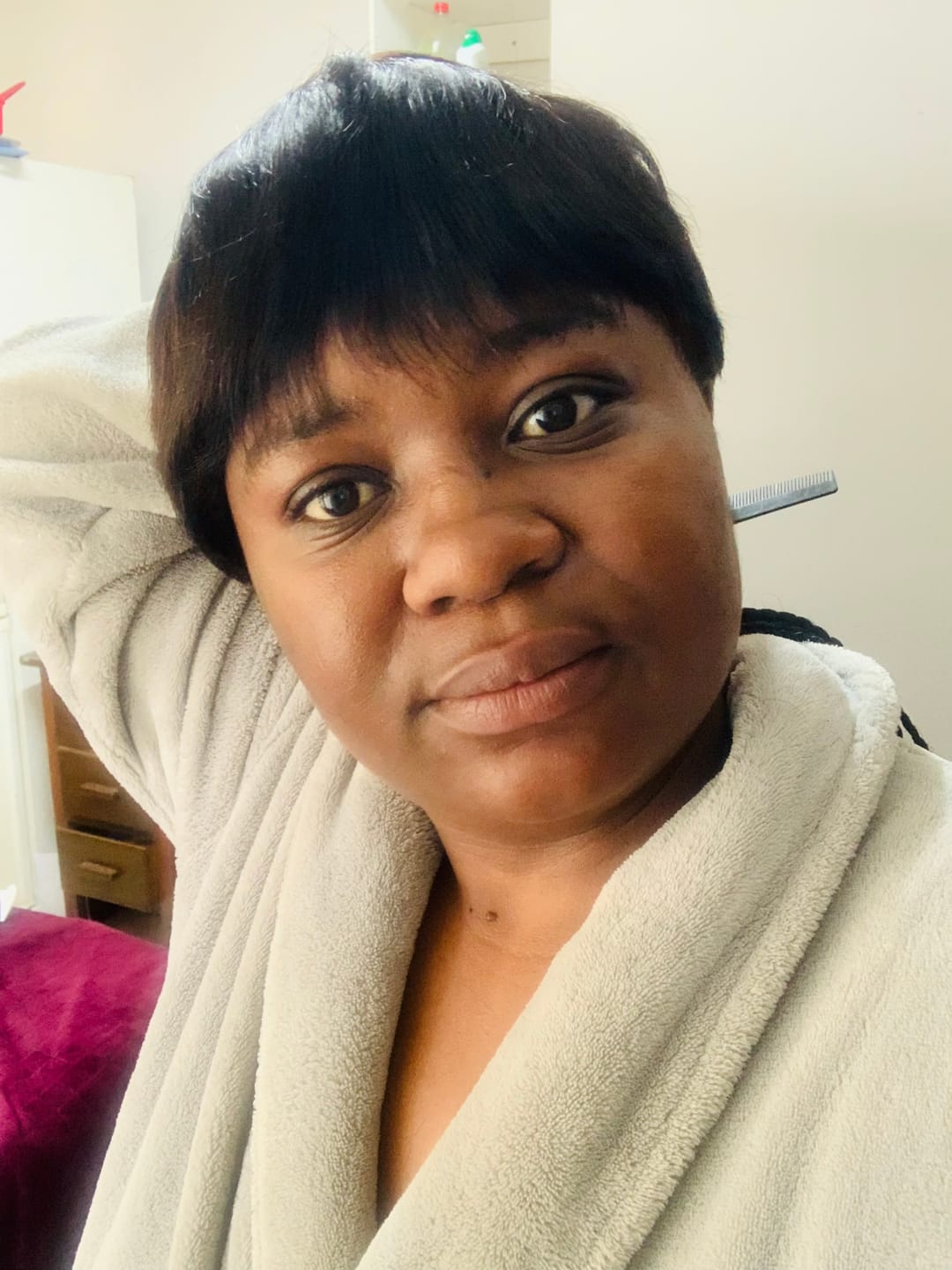 Customer photo review of Chic Pixie Cut Wig - Trendy and Natural Human Hair