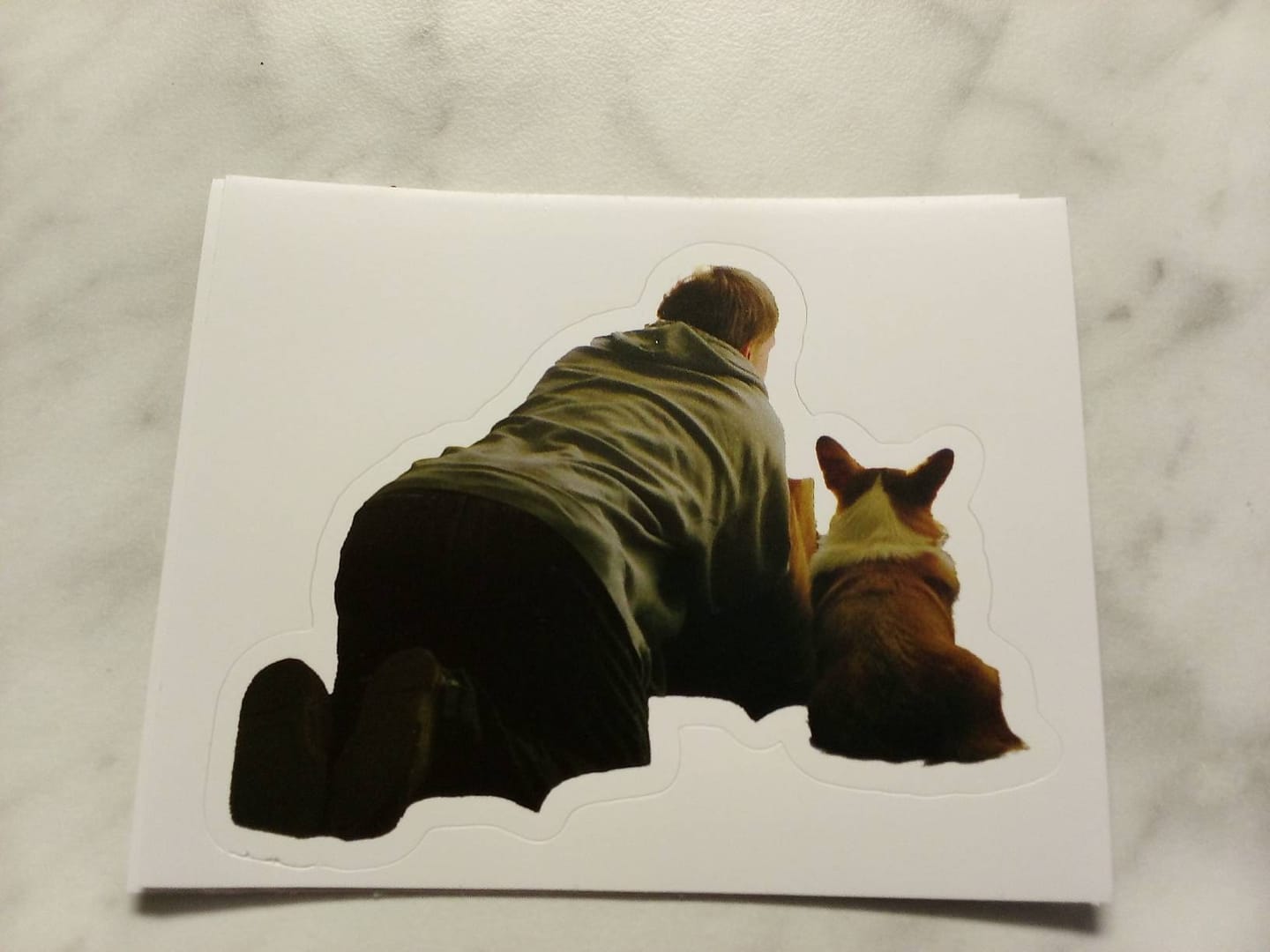 Customer photo review of CUSTOM PHOTO STICKER, Personalized Stickers, Pet Sticker, Laptop Sticker, Tumbler Sticker, Memorial Sticker, Water Bottle Sticker