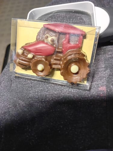 Dianne V. review of Welsh Chocolate Luxury Handmade Ted The Tractor Chocolate image 1 out of 1