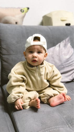 Customer photo review of Plush Tracksuit Jogger Set