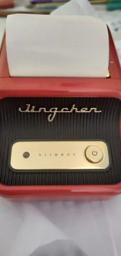 Customer photo review of B21 Bluetooth Thermal Label Printer, Efficient for Home, Office, Business