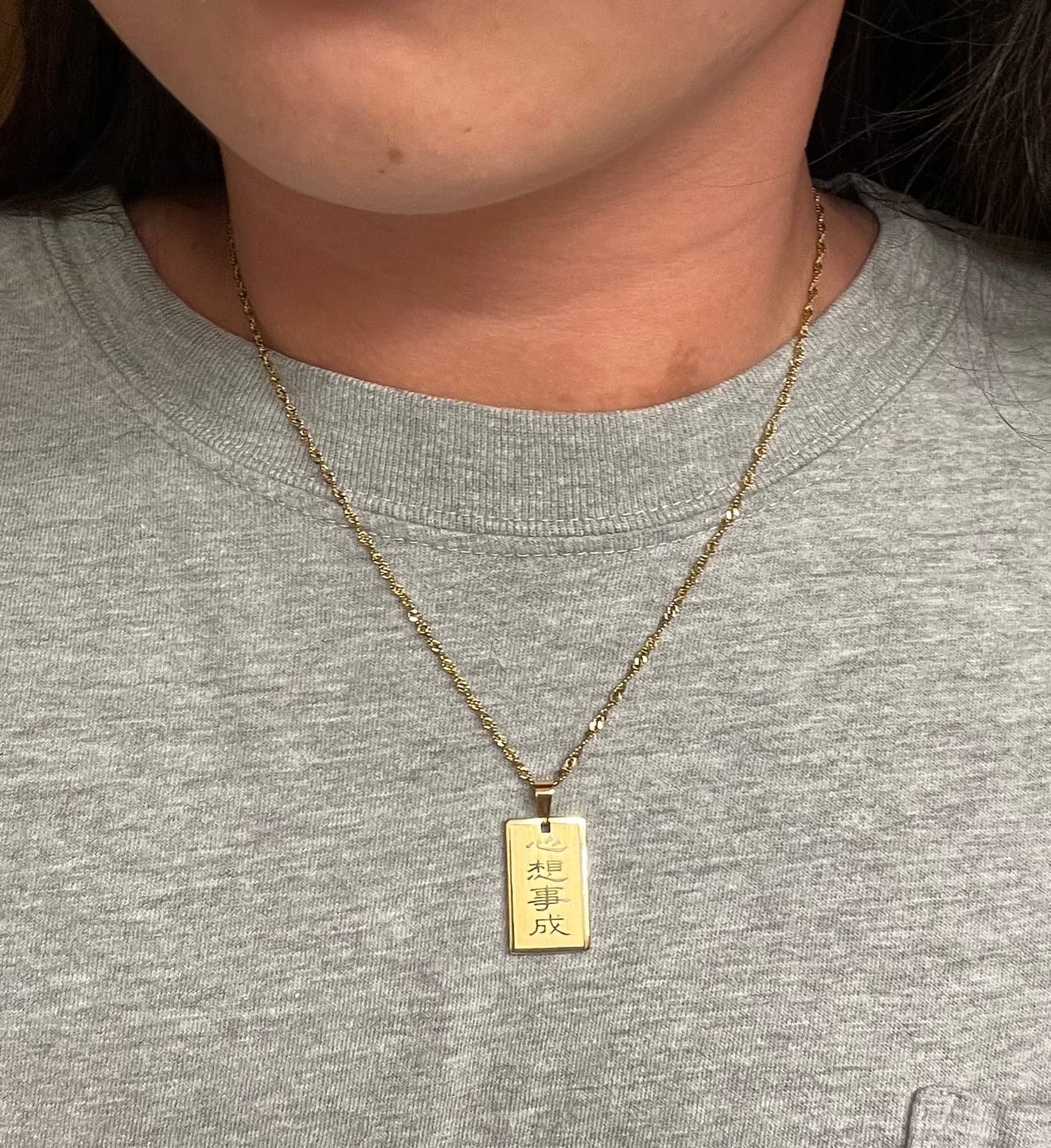 Customer photo review of Wishes & Dreams Good Luck Charm Necklace