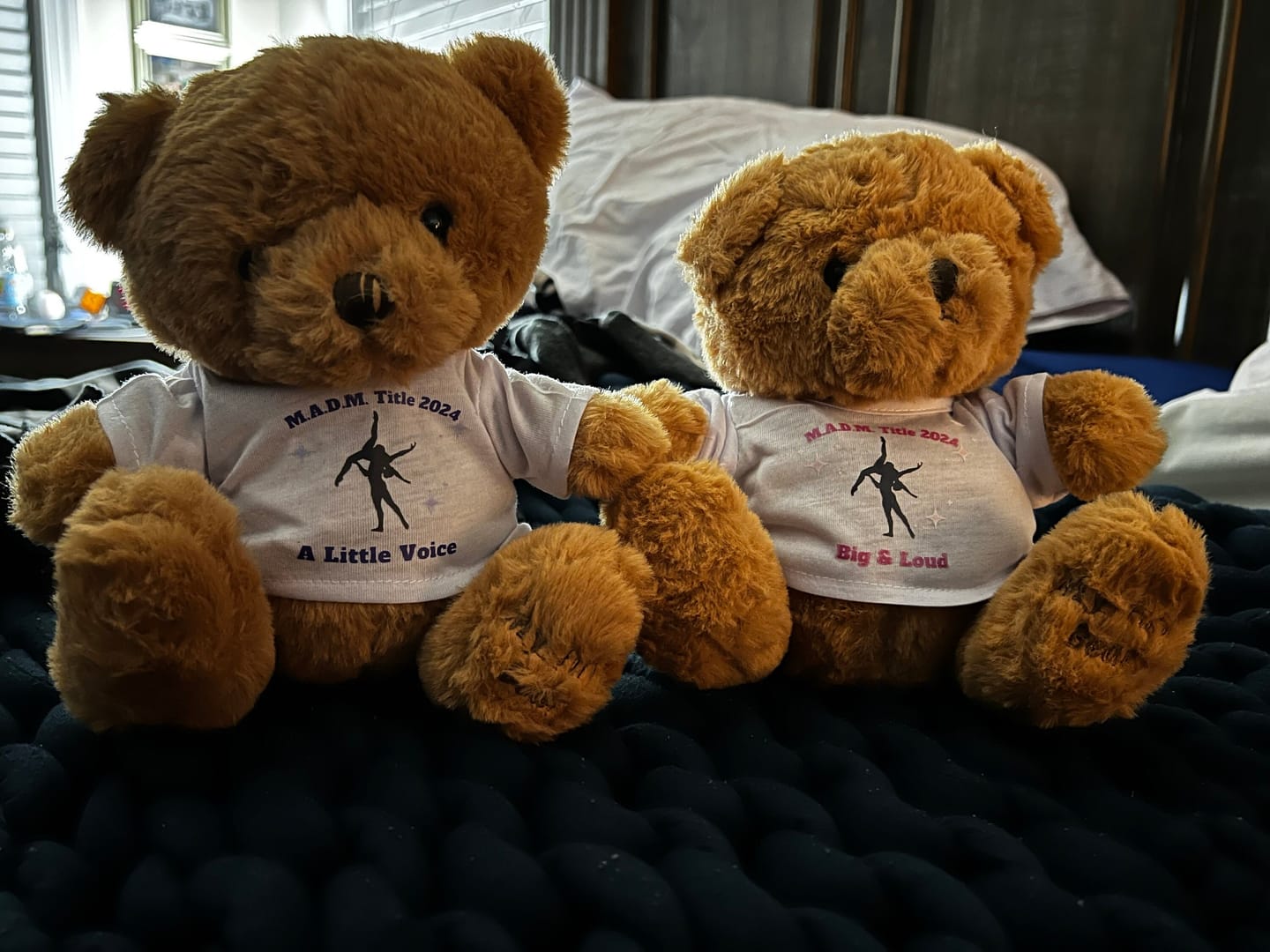 Customer photo review of CUSTOM Stuffed Animal T-SHIRT, Fits 8 Inch Stuffed Animals, Personalized Photo and Text Shirt